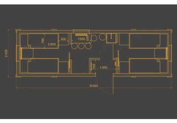 Жилой вагон на 8 человек