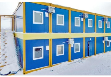 Здание АБК на строительстве объекта «Государственная филармония и Арктический центр эпоса»