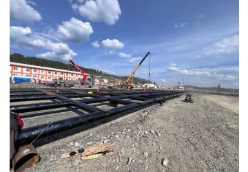 Устройство фундаментов для комплекса зданий вахтового поселка на месторождении «Ведугинское»