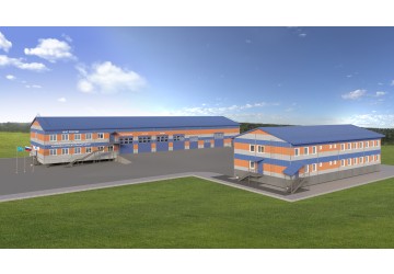 Строительство гаража с административной зоной, бытового блока на территории Южно-Тамбейского ГКМ