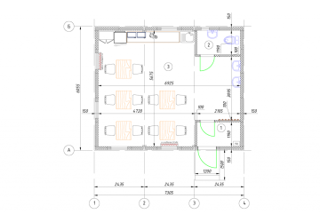 Модульная столовая на 10 мест