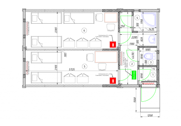 Модульное общежитие на 10 человек