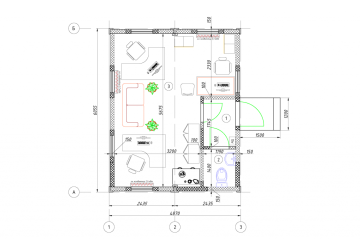 Модульный офис на 3 человека