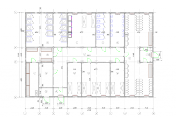 Банно-прачечное здание на 50 человек